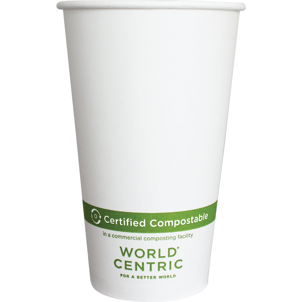 World Centric 16 oz. Paper Fsc Mix Compostable Hot Cup-50 Each-20/Case