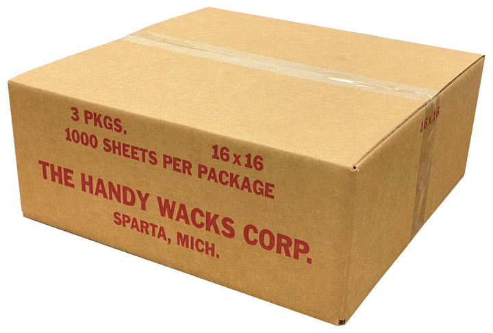 Handy Wacks 16 Inch X 16 Inch Flat Deli Paper-1000 Count-3/Case