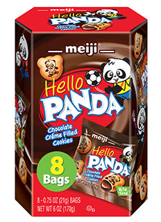Hello Panda Chocolate Creme Filled Bite Size Cookie-0.75 oz.-8/Box-8/Case