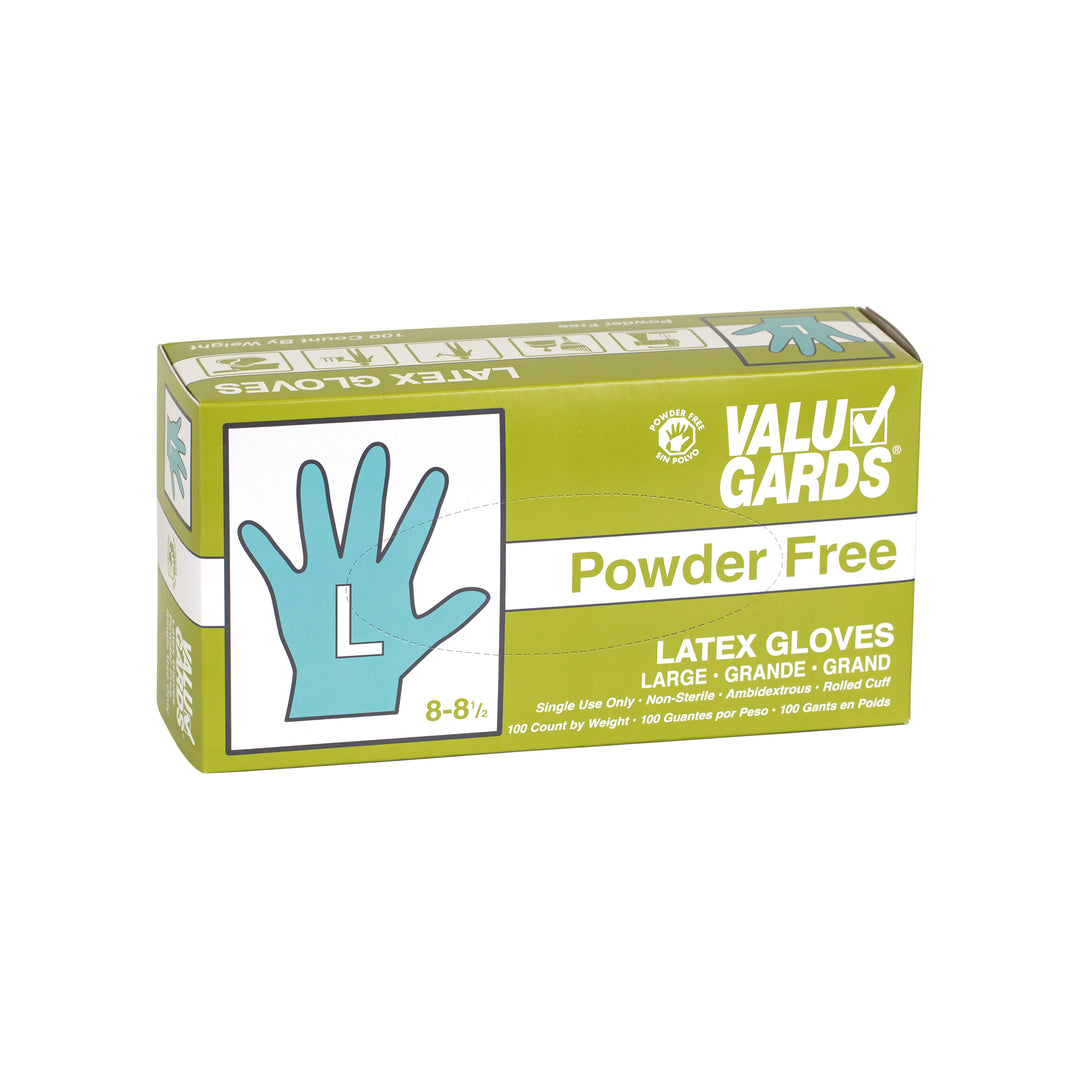 Valugards Hgi Large Powder Free Latex Glove-100 Gloves-100 Each-100/Box-10/Case