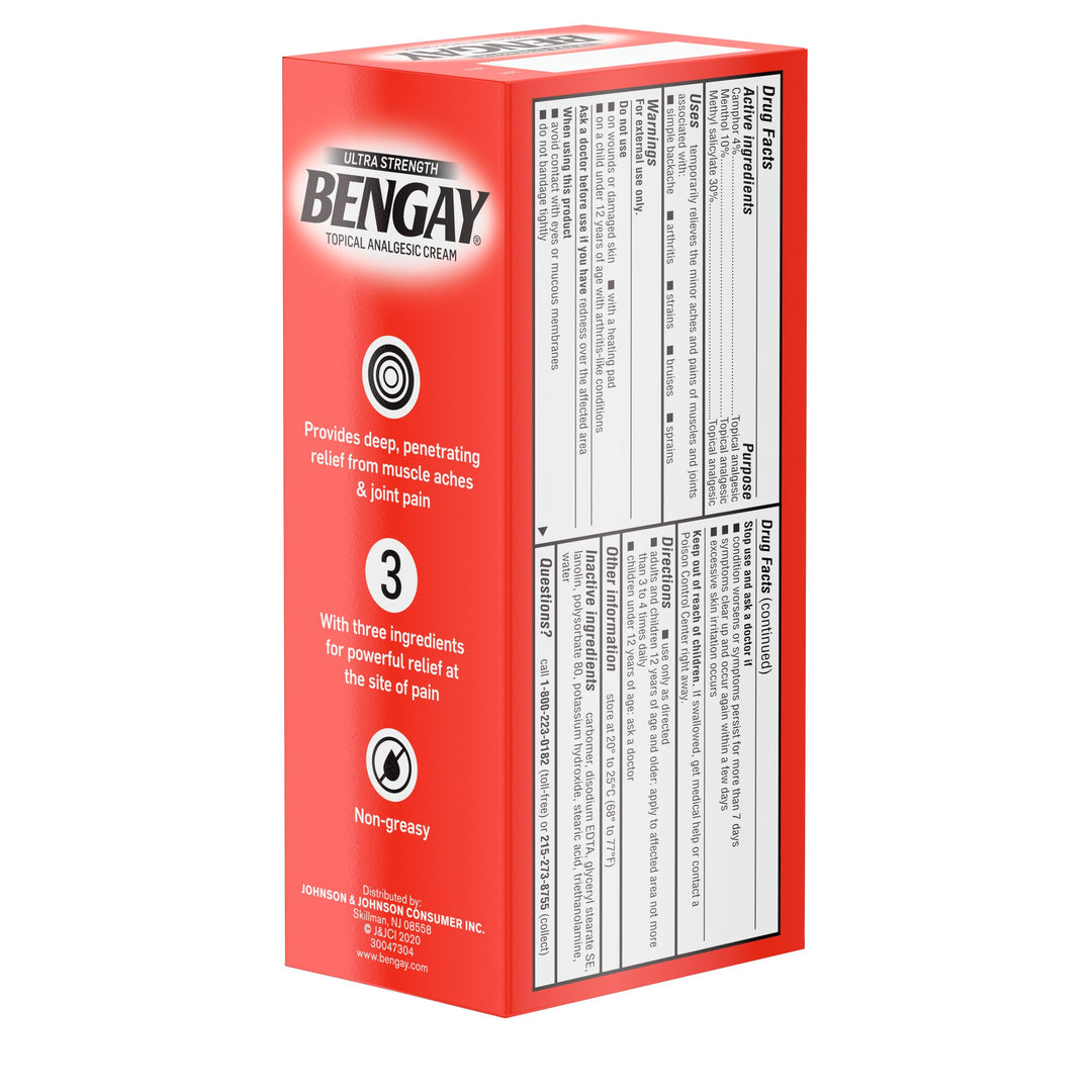 Bengay Ultra Strength Cream-2 oz.-6/Box-6/Case