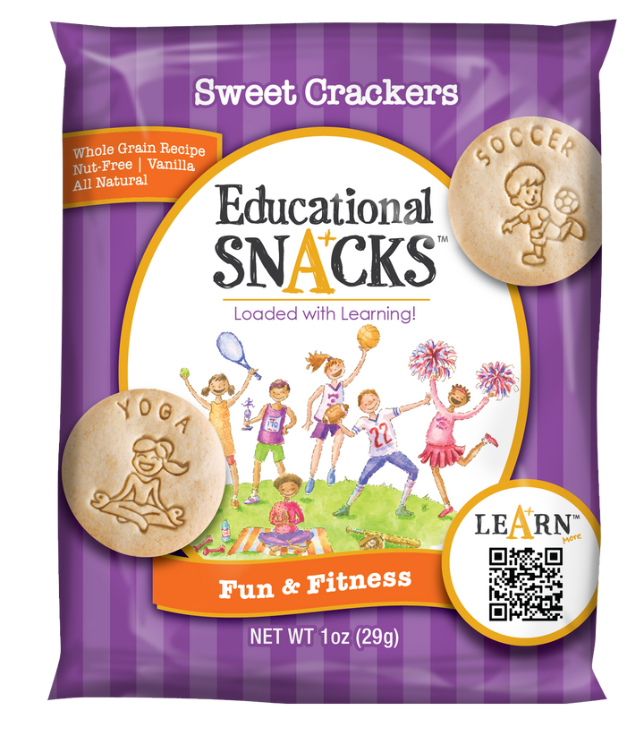 Dick And Jane Fun & Fitness Educational Snack Crackers-1 oz.-120/Case