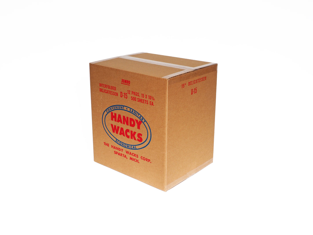 Handy Wacks 15 Inch X 10.75 Inch Interfolded Deli Premium Grade Paper-500 Count-12/Case