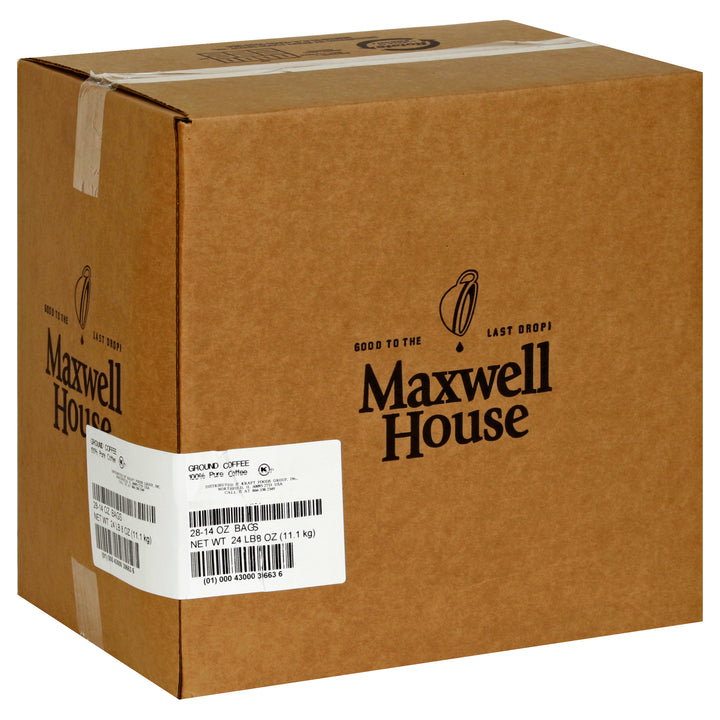 Maxwell House Urn Pack Regular Roast Ground Coffee-24.5 lb.-1/Case