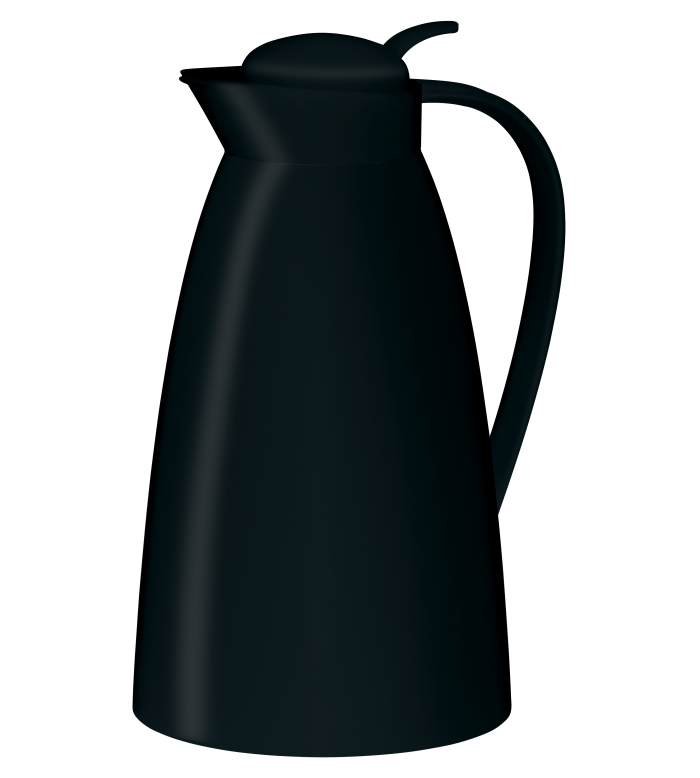 Thermos Plastic Black And Glass-2 Piece-1/Case