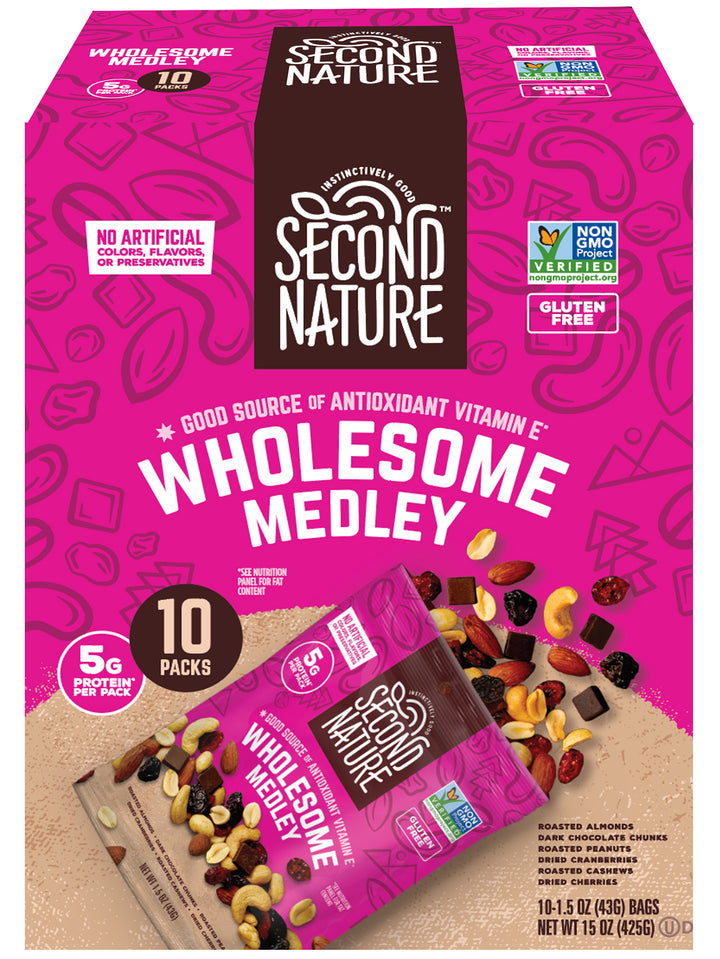 Second Nature Sn Wholesome Medley 5 oz.-1.5 oz.-10/Box-4/Case