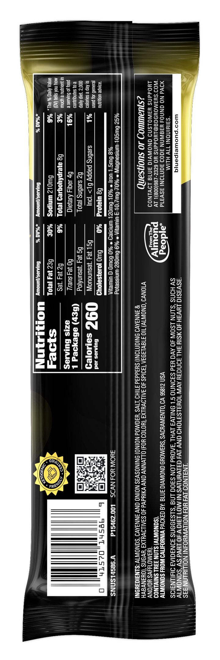 Blue Diamond Xtremes Countertop Display Cayenne Pepper Ghost Pepper Carolina Reaper-36 Count-3/Case