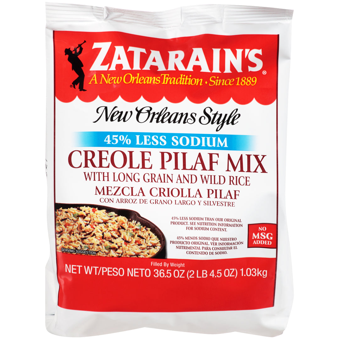 Zatarain's Creole Reduced Sodium Pilaf Mix 6/36.5 Oz.