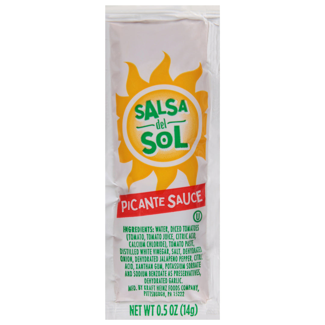 Salsa Del Sol Picante Hot Sauce Single Serve Packets-6.25 lb.-1/Case