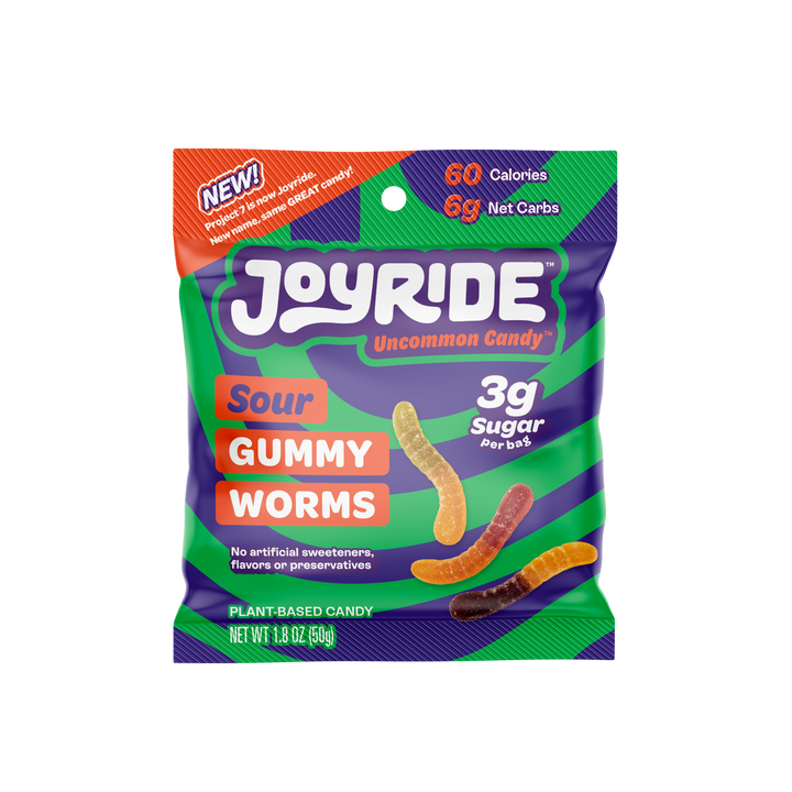 Joyride Sour Worms-1.8 oz.-8/Box-8/Case