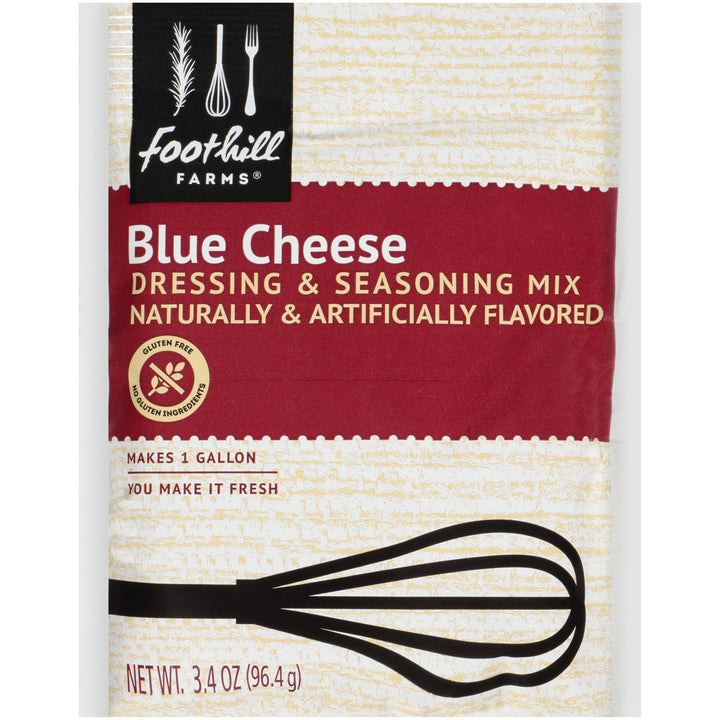 Foothill Farms Gluten Free Blue Cheese Mix Dressing Mix-3.4 oz.-18/Case