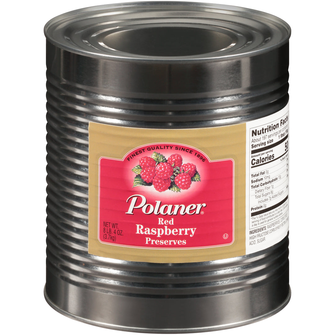 Polaner Red Raspberry Preserves-132 oz.-6/Case