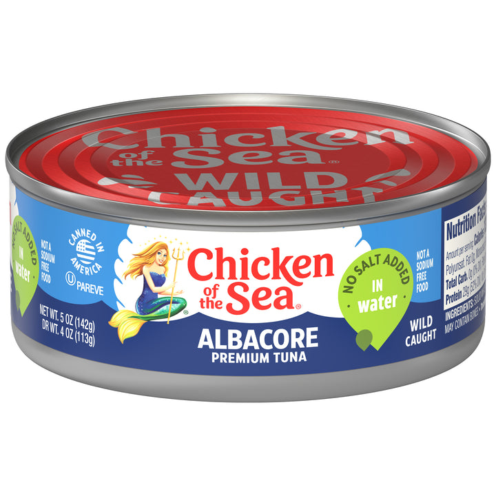Chicken Of The Sea Low Sodium-Solid Albacore Tuna In Water-5 oz.-24/Case