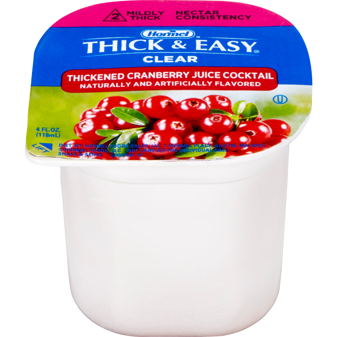 Thick & Easy Clear Thickened Cranberry Juice Cocktail-24 Count-1/Case