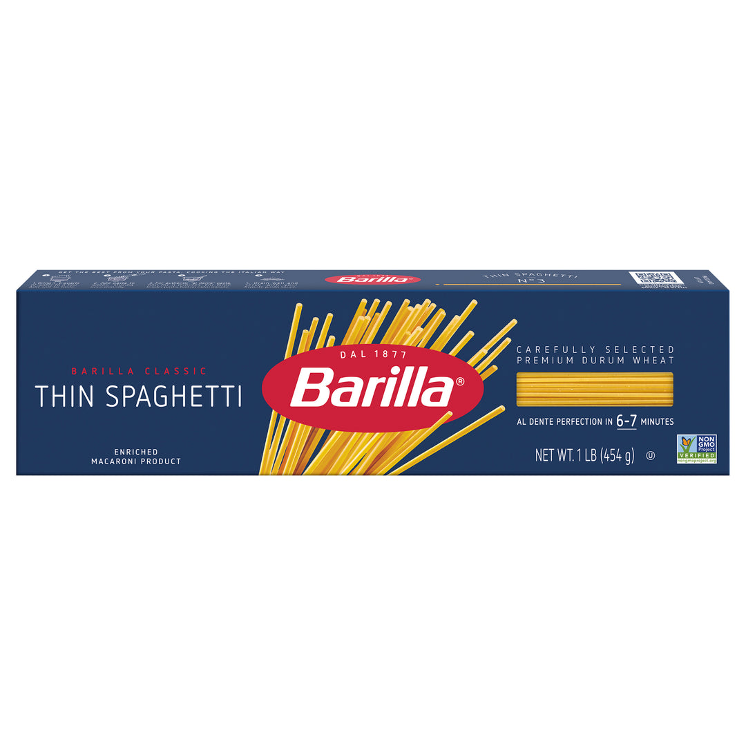 Barilla Thin Spaghetti Pasta-16 oz.-20/Case