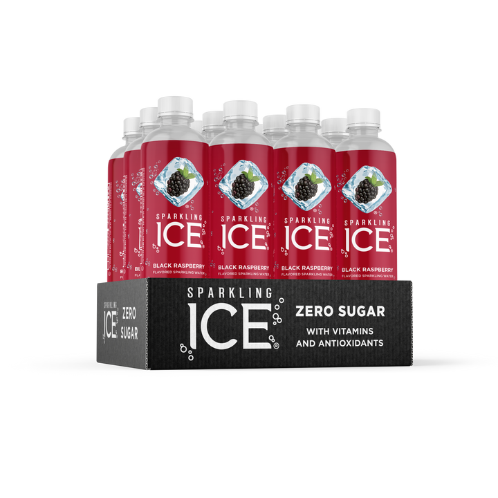 Sparkling Ice Black Raspberry Flavored Sparkling Water-17 fl oz.-12/Case