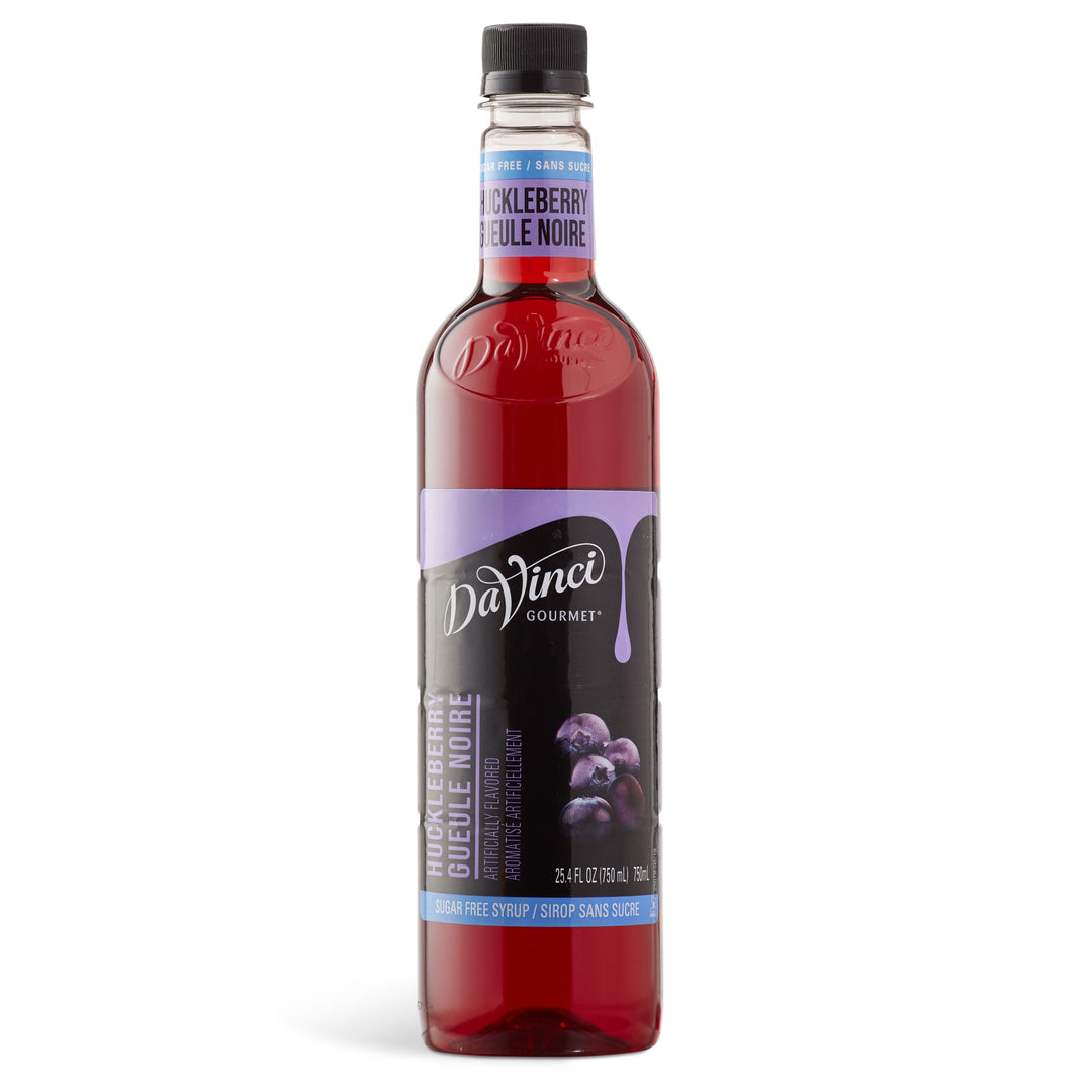 Davinci Gourmet Sugar Free Huckleberry Syrup-750 Milliliter-4/Case