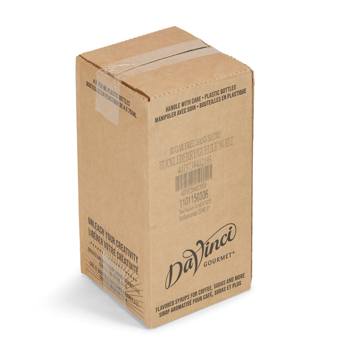 Davinci Gourmet Sugar Free Huckleberry Syrup-750 Milliliter-4/Case