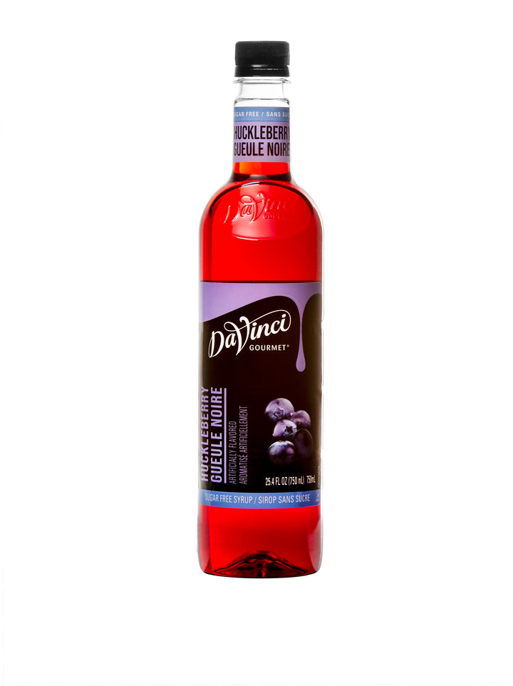 Davinci Gourmet Sugar Free Huckleberry Syrup-750 Milliliter-4/Case