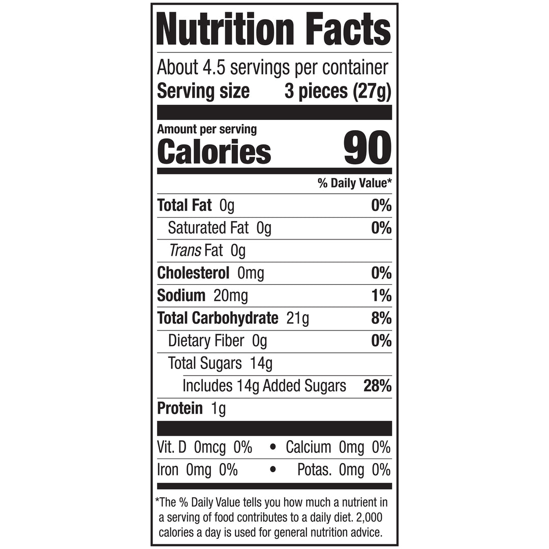 Trolli Peachie O's Gummy Candy-4.25 oz.-12/Case
