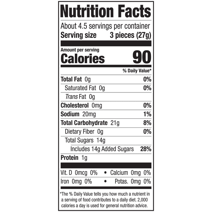 Trolli Peachie O's Gummy Candy-4.25 oz.-12/Case
