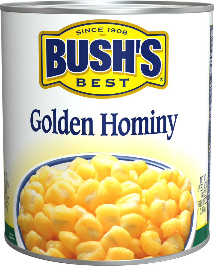 Bush's Best Best Golden Hominy-108 oz.-6/Case