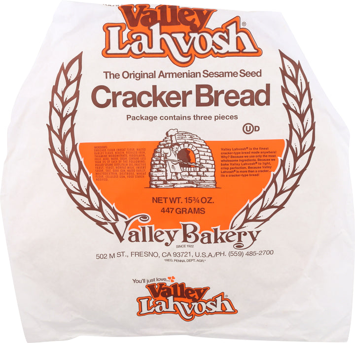 Valley Lahvosh Crackerbread Original 15 Inch Round-15.75 oz.-7/Case