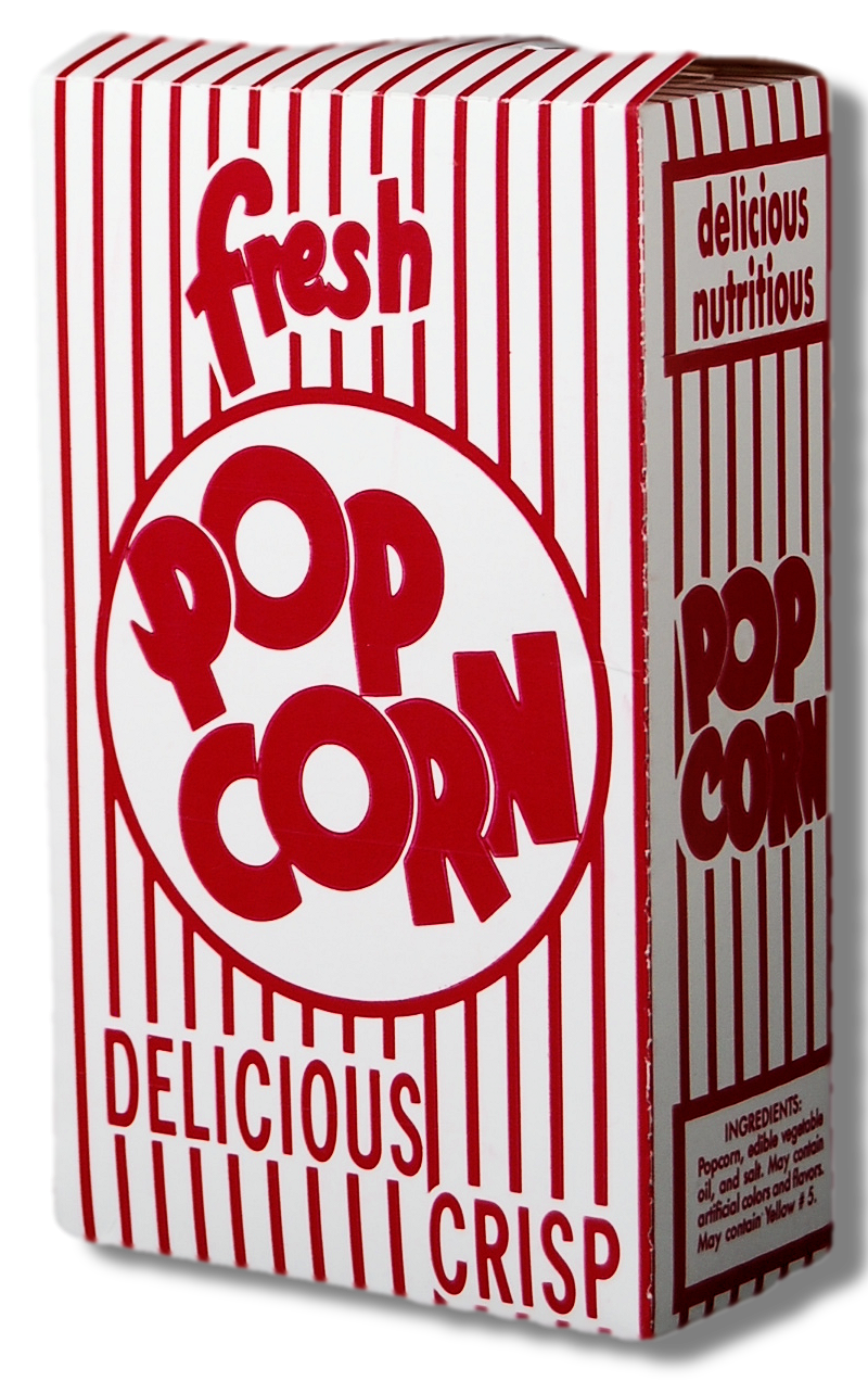 Great Western Popcorn Box-500 Each-1/Case