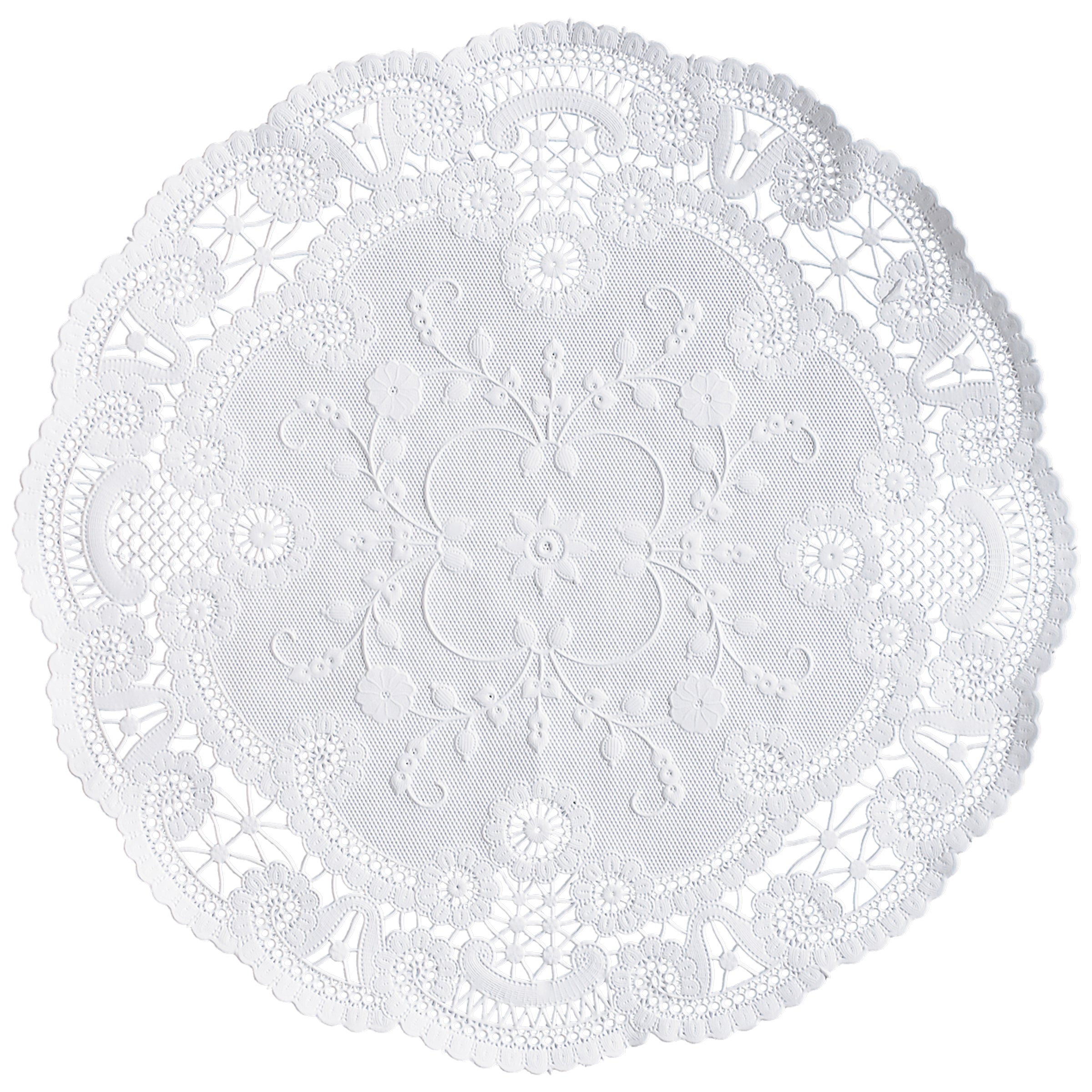 Brooklace Doily White Round French Lace-4 Inch-1000/Case MPN# 500530 ...