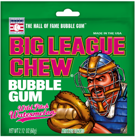 Big League Chew Watermelon Pouch-2.12 oz.-12/Box-9/Case
