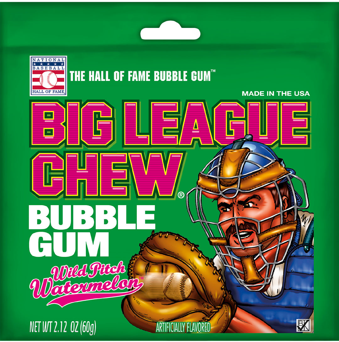 Big League Chew Watermelon Pouch-2.12 oz.-12/Box-9/Case