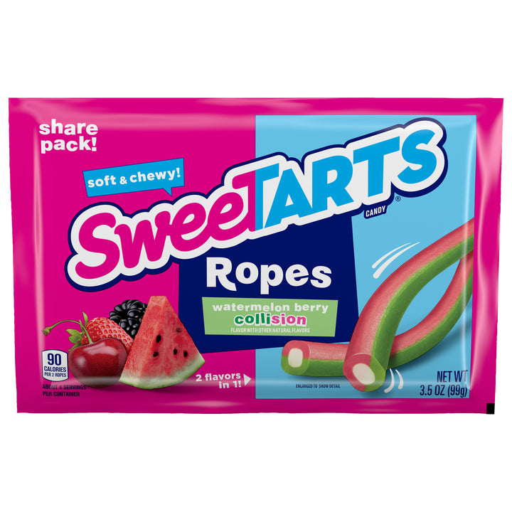 Sweetart Watermelon Berry Rope-3.5 oz.-12/Box-4/Case