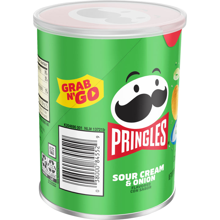 Pringles Grab & Go Sour Cream & Onion Potato Crisp-1.4 oz.-12/Case