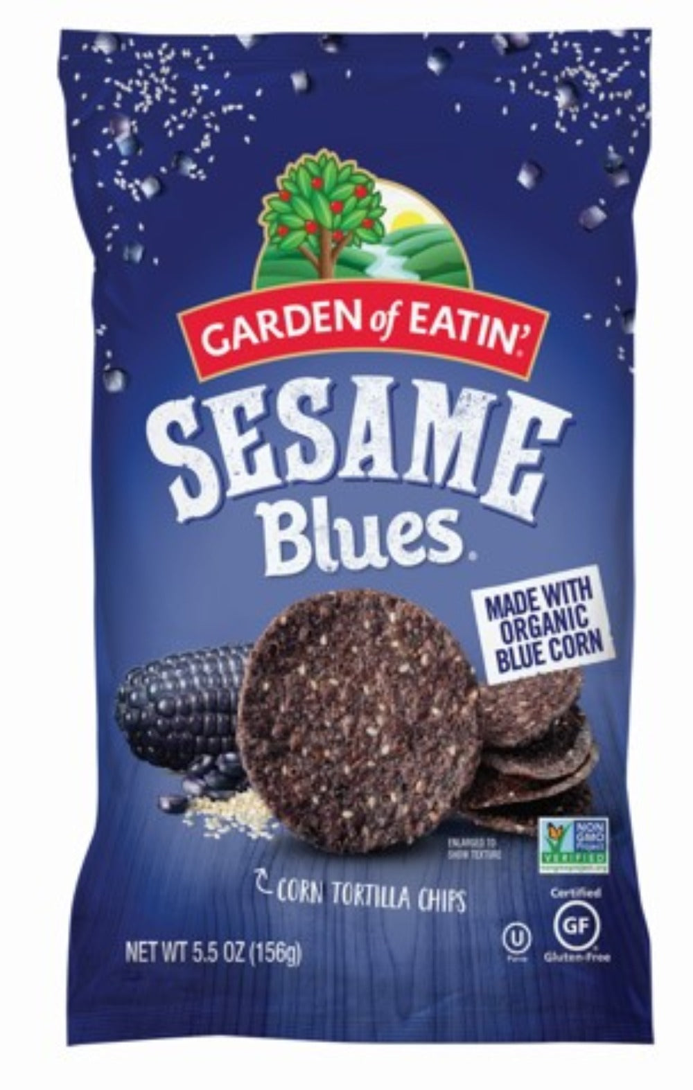 Garden Of Eatin' Sesame Blue Chips-5.5 oz.-12/Case