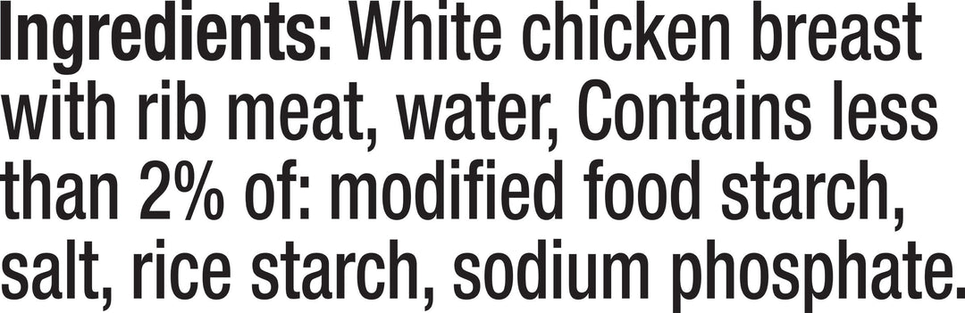 Swanson Fully Cooked White Chunks Chicken Pouch-2.6 oz.-12/Case