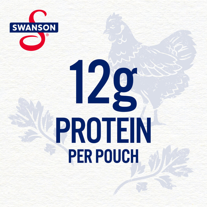 Swanson Fully Cooked White Chunks Chicken Pouch-2.6 oz.-12/Case