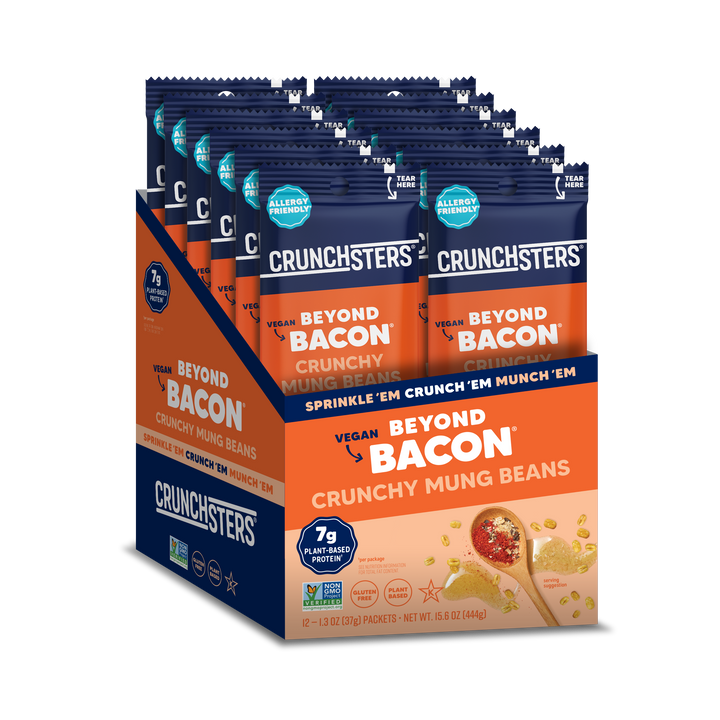 Crunchster Protein Snack Beyond Bacon Single Serve-1.3 oz.-12/Box-6/Case