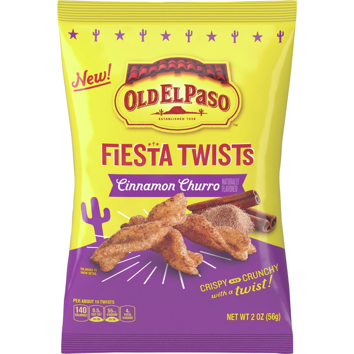 Old El Paso Cinnamon Churro Fiesta Twists-2 oz.-6/Case