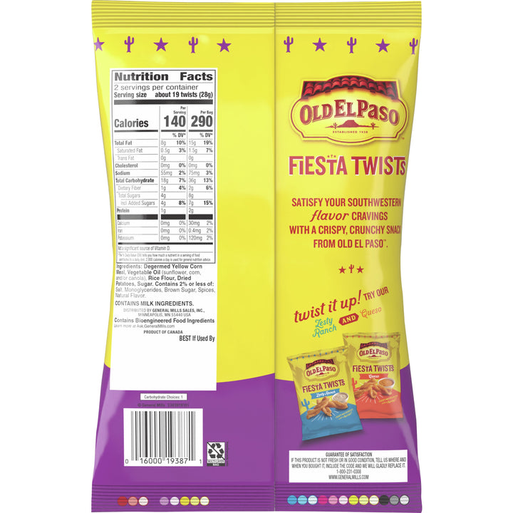 Old El Paso Cinnamon Churro Fiesta Twists-2 oz.-6/Case