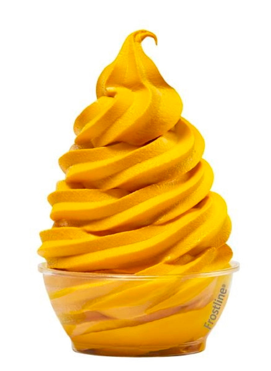 Frostline Gold Yellow Color Vanilla Flavored Soft Serve Mix-6 lbs.-6/Case
