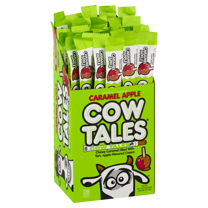 Goetze Candy Caramel Apple Cow Tales Convertible Box-1 oz.-36/Box-12/Case