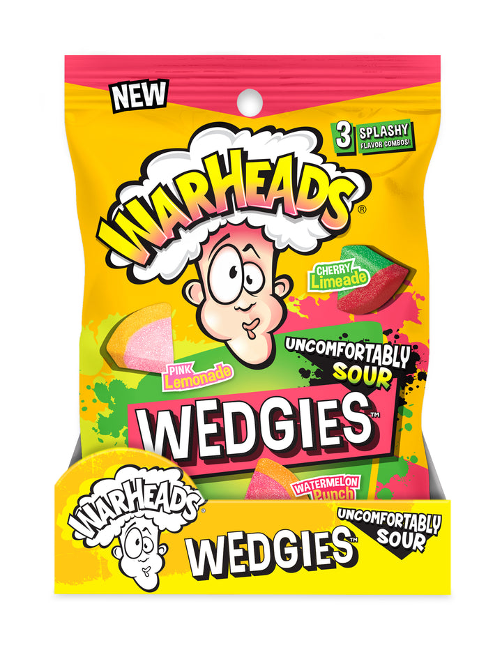 Warheads Wedgies Peg Bag Drc-7.25 oz.-8/Case