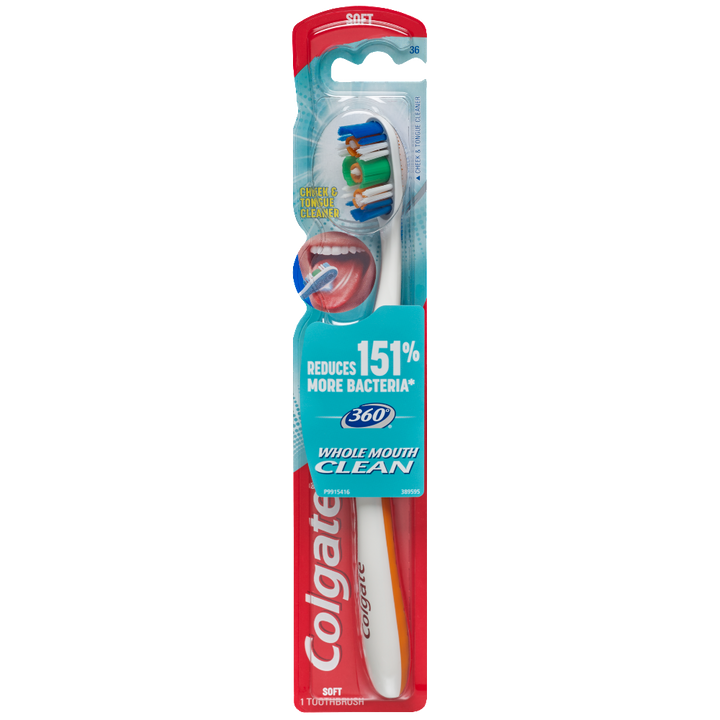 Colgate 360 Toothbrush Adult 42 Millimeter-1 Each-6/Box-12/Case