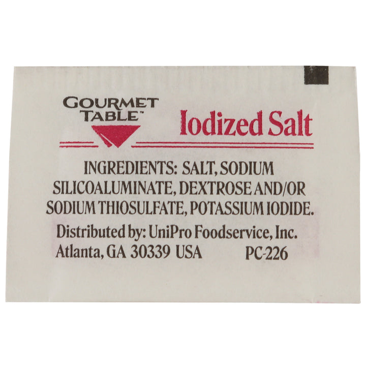 Gourmet Table Salt-0.5 Gram-1000/Box-3/Case