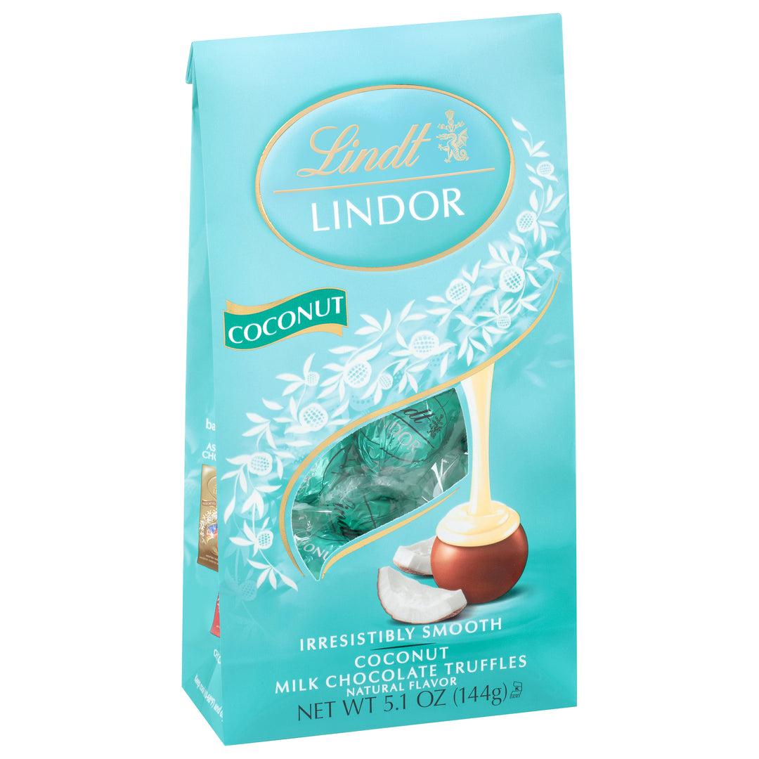 Lindt & Sprungli Inc Lindor Coconut Milk Chocolate Truffles-5.1 oz.-6/Case