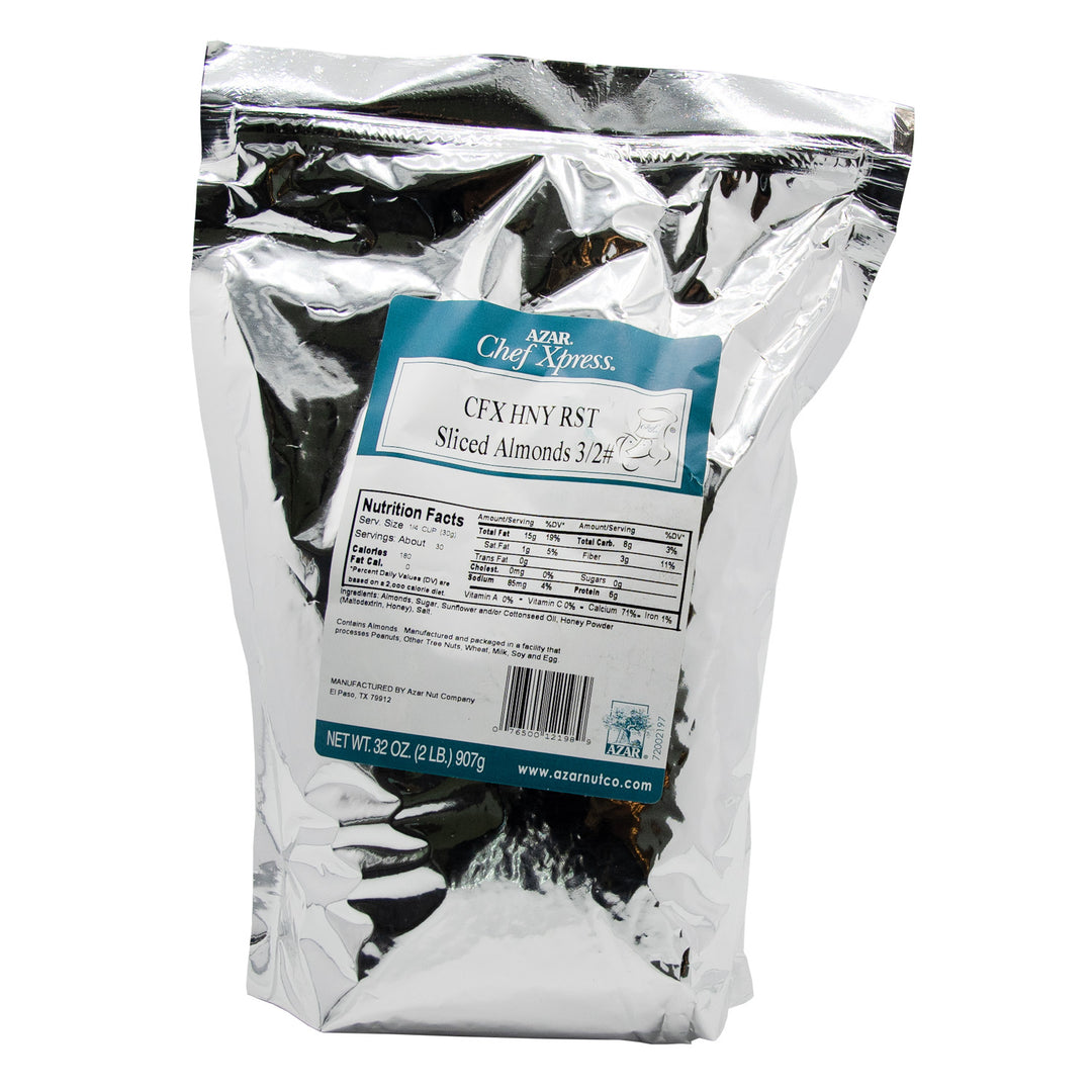 Chef Xpress Honey Roast Almonds Sliced-2 lbs.-3/Case