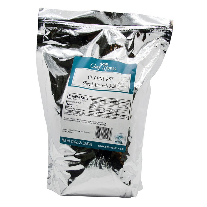 Chef Xpress Honey Roast Almonds Sliced-2 lbs.-3/Case