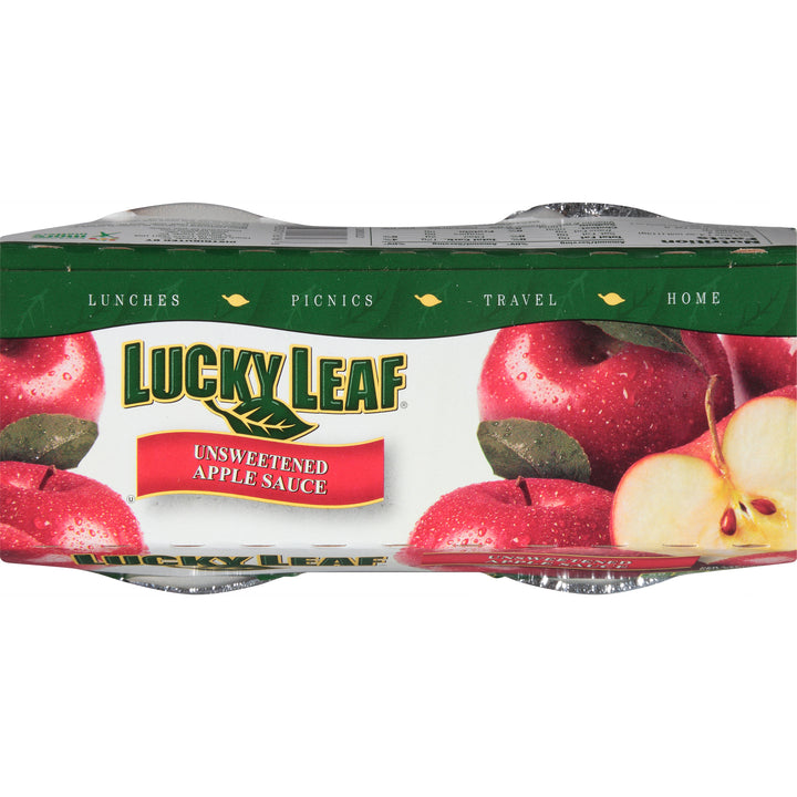 Lucky Leaf Unsweetened Applesauce-16 oz.-12/Case