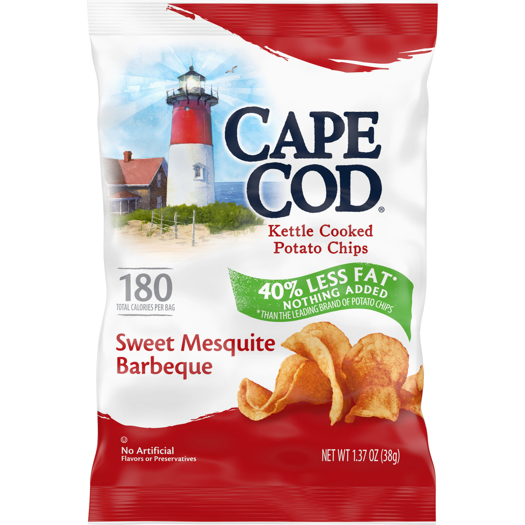 Cape Cod Mesquite Bbq Kettle Chips-1.37 oz.-56/Case