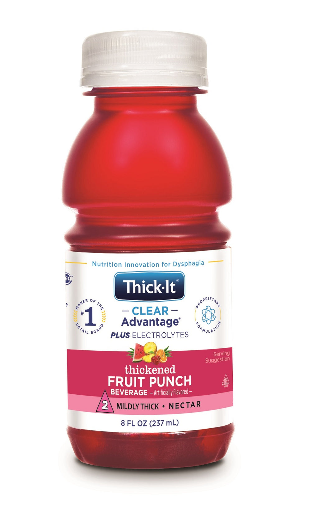 Thick It Clear Advantage Fruit Punch Flavored Mildly Thick-8 fl. oz.-24/Case